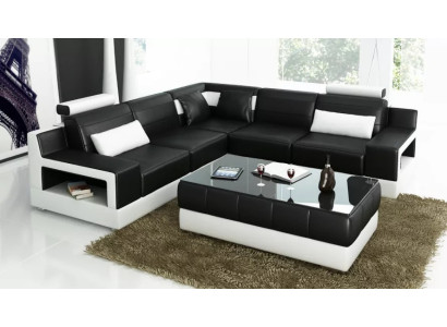 Wohnzimmer Leder xxl couch landschaft sofa moderne designer eckpolster