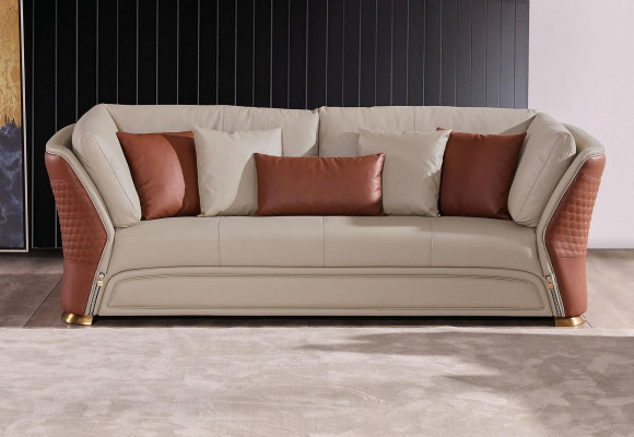 Wohnlandschaft Sofa Polster Sofagarnitur 3+2+1 Sitzer Beistelltisch Couchtisch