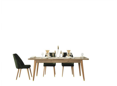 Esstisch Tisch Gruppe Esszimmer Wohnzimmer Garnitur Holz Design Tische Neu
