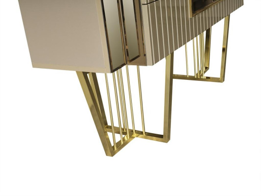 Luxus Sideboard Kommode Spiegel 2tlg Kommoden Schlafzimmer Design Möbel