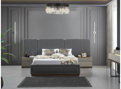 Schlafzimmer Bett 2x Nachttische Luxus Betten Set Komplett Design Möbel 3tlg.