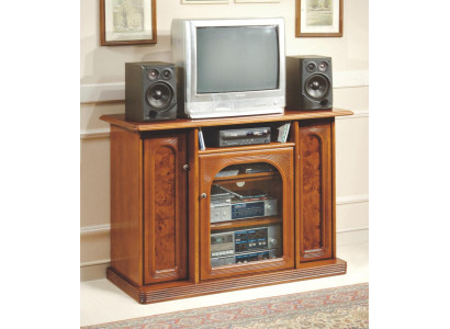 Brauner TV-Schrank Luxus Sideboard Kommode Wohnzimmermöbel Schränke Regale Holz