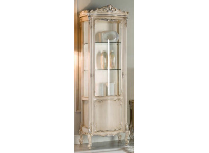 Vitrine Glasschrank Weiß Italienische Möbel Vitrinen Schränke Wohnzimmer Schrank