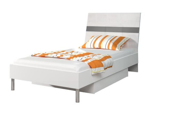 Graues Kinderzimmer Komplett Einzelbett Kleiderschrank Kommode 5tlg Jugendzimmer