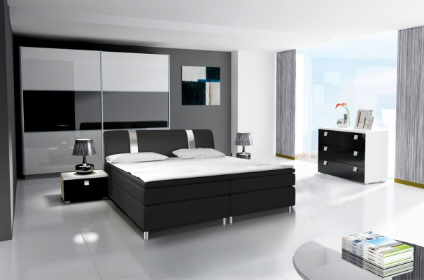 Design Schlafzimmer Moderne Garnituren Komplett Schrank Bett Kommode Nachttisch