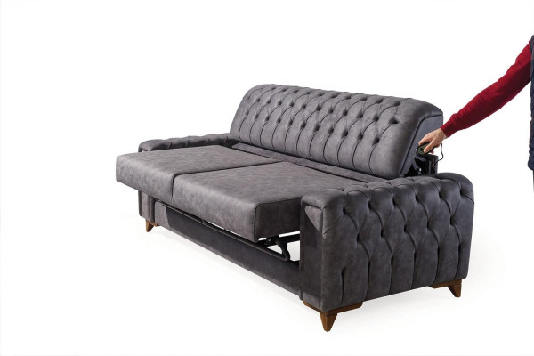 Chesterfield Sofagarnitur Couch Set Polster Möbel Set 3+3+1 Couchen Sitzgruppe