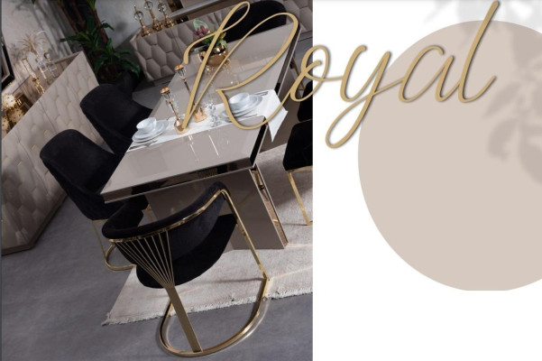 Esstisch Holz Esstische Tische Tisch Design Gold Luxus Esszimmer Möbel Designer