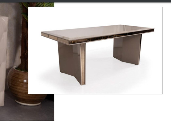 Esstisch Holz Esstische Tische Tisch Design Gold Luxus Esszimmer Möbel Designer