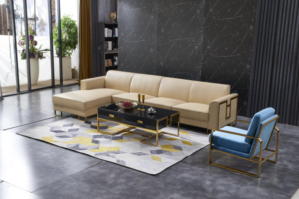 Design Sofa Couch Ecksofa Hocker Polster Garnitur Wohnlandschaft