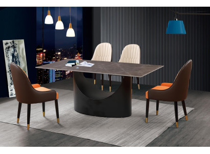 Klassische Luxus Esszimmer Möbel Essgarnitur Lehnstuhl Tisch Gruppe