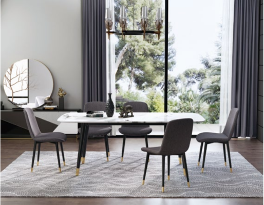 Esszimmergruppe Tisch 5x Stühle Sitzgruppe Essgruppe Esszimmergarnitur