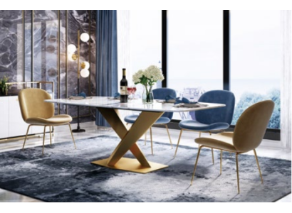 Esstisch + 4x Stühle Stuhl Esszimmer Set Modern Essgruppe Tisch Tische