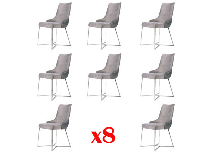 Garnitur Komplett Gruppe Wohnzimmer 8x Stück Neu Esszimmer Stuhl Set
