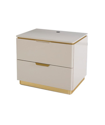 Bett Doppelbett 2x Nachttische Holz Design Betten Schlafzimmer Polster 3 tlg Set