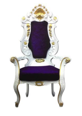 Thron Sessel Königlicher Polster Chesterfield Samt 1 Sitzer Antik Stil Stühle