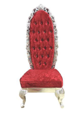 Roter Thron Sessel Königlicher Polster Sitz Antik Stil Stuhl Chesterfield Design