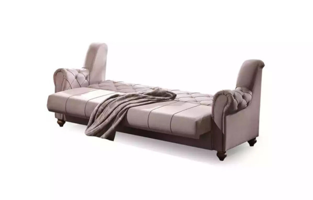 Klassische Wohnzimmer Garnitur 3+1 Couch Sitz Sofa Polster Neu Beige