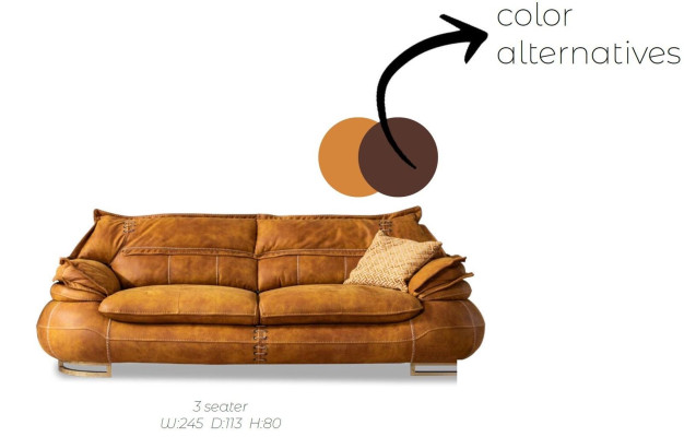 Sofagarnitur 3+1+1 Sitzer Set Design Sofa Polster Couchen Modern 3 tlg