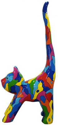 Designer Abstrakte Figur Moderne Figuren Dekoration Katze Skulpturen Deko Neu