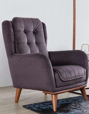 Chesterfield Sessel Relax Club Sofa Einsitzer Couch Polster Möbel Braun