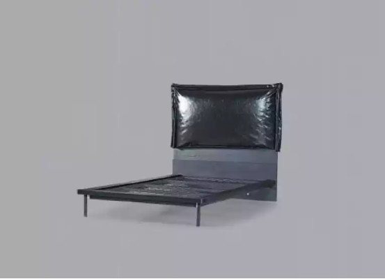 Designer Kinderbett Jugendbett Metallmöbel mit weicher 120x200cm