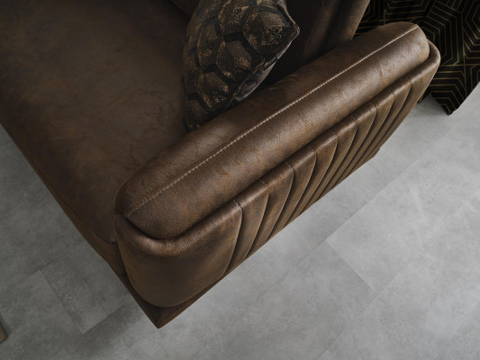 Viersitzer Sofa 4 Sitzer Sofas Kunstleder Braun Wohnzimmer Luxus