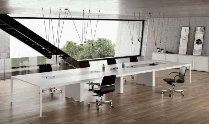 Büromöbel Besprechungstisch Konferenztisch Büro Tisch Büroausstattung Meeting