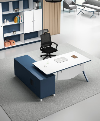 Schreibtisch mit Regal Home Office Deko Büroeinrichtung Möbel Schreibtisch