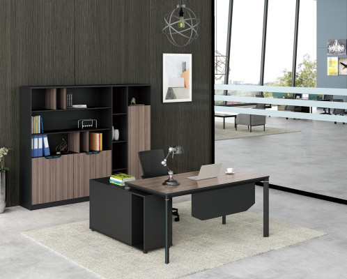 Home Office Schreibtisch mit Regal Büroeinrichtung Möbel Schreibtisch