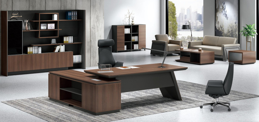 Büro Einrichtung Tisch mit Schubladen Arbeitszimmer Home Office