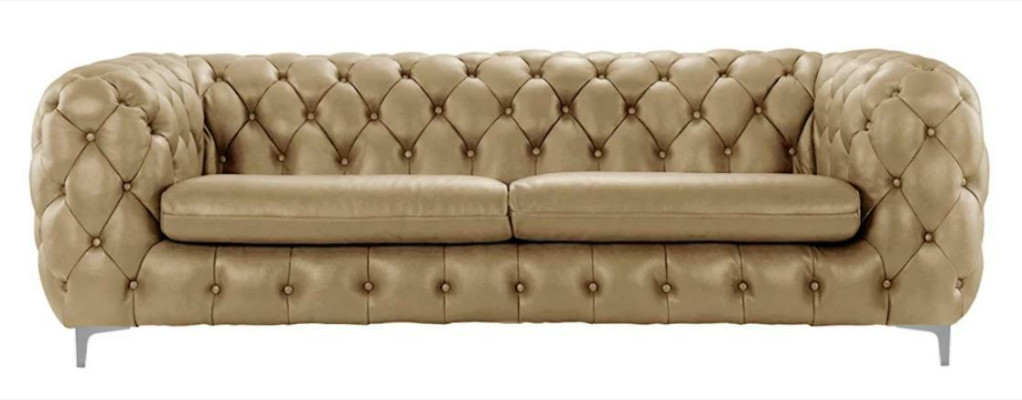 Chesterfield Sofa Braun xxl Big Leder Wohnzimmer Möbel 4 sitzer Violet Gelb Grün