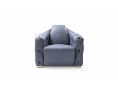 Italienische Disign Sofa 2x Einsitzer Couch Set 1+1 Sitz Polster Set Chesterfield Neu