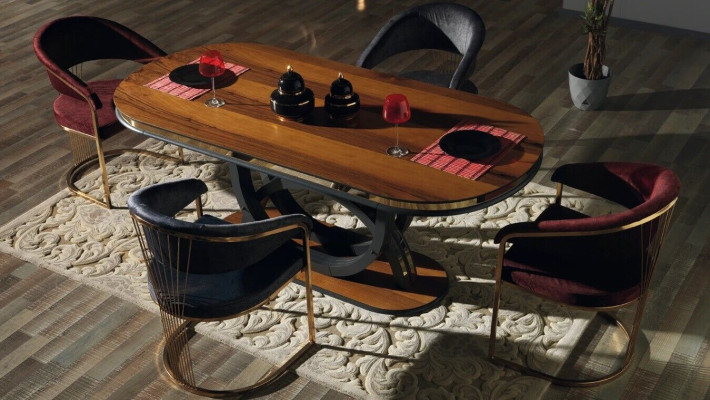 Tisch Stühle 7tlg Esszimmer Holztisch Esszimmer Set Gruppe Garnitur Design