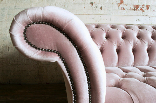 Chesterfield Couch xxl big sofa couchen samt leder textil polster 4 sitzer neu