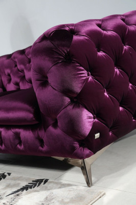 XXL Big Sofa Couch Chesterfield 3 Sitzer Polster Couchen Sitz Drei Textil Stoff