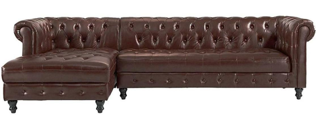 Chesterfield Ecksofa Sofa Couch Polster Eckgarnitur klassische Möbel