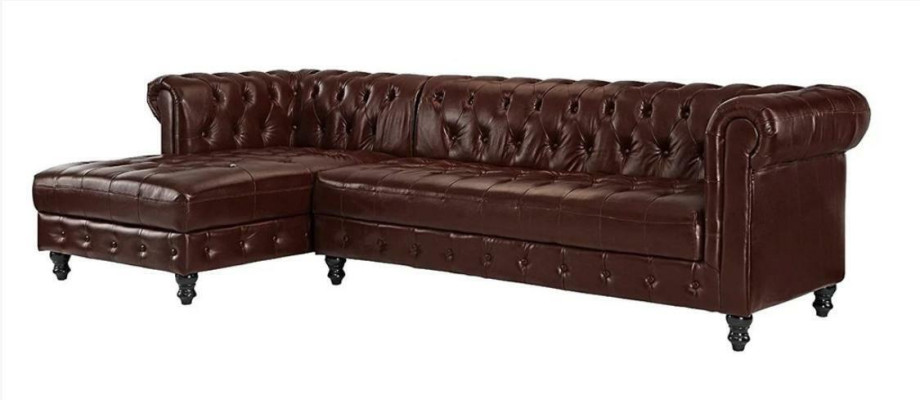 Chesterfield Ecksofa Sofa Couch Polster Eckgarnitur klassische Möbel