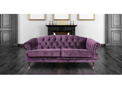 Barock Rokoko Sofa Couch Textil Samt Chesterfield - Designer Couchen