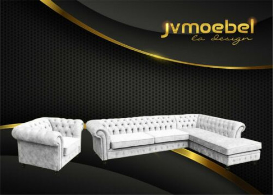 Chesterfield Klassische Wohnzimmer Möbel Ecksofa Sofa Couch Polster