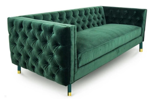 Chesterfield Sofa Wohnzimmer Stoffsofa Couch Polster Sitz Garnitur 3er Sofas Neu
