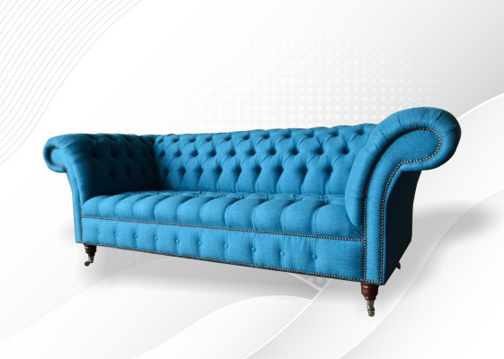 Design Couch Polster Sofas Stoff Modern Sofagarnitur 3 er Dreisitzer Couchen