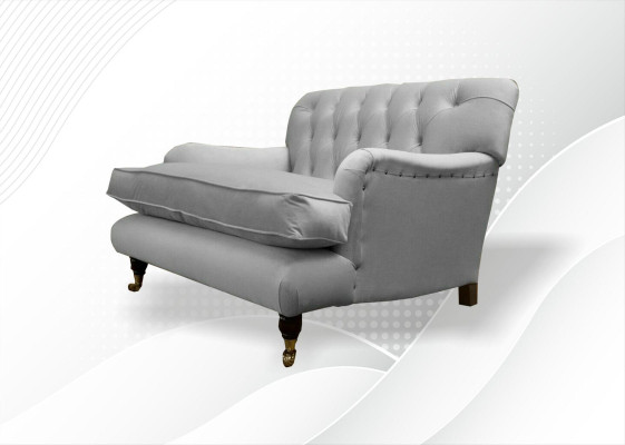 Chesterfield Sessel Fernseh Design Polster Sofa Couch Chesterfield Textil Neu