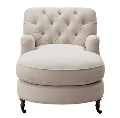 Beige Chaiselongue Chesterfield Möbel Liege Wohnzimmer Moderne