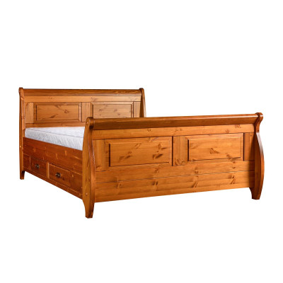 Design Luxus Doppel Hotel Betten Schlafzimmer Holz 180x200cm Bett Polster