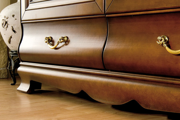 Klassische Schränke Schrank Schrankwand Kleiderschrank Holzschrank - Model N-2D