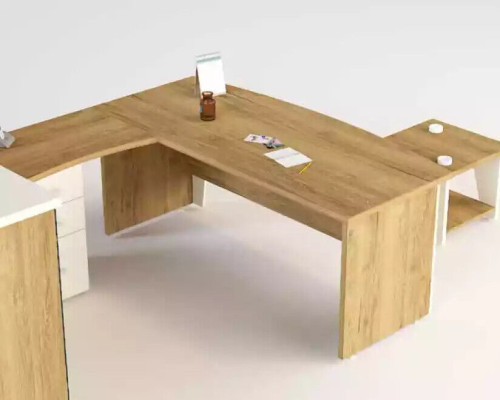 Büromöbel Eckschreibtisch Schreibtisch Couchtisch 3x Aktenschranke 6tlg