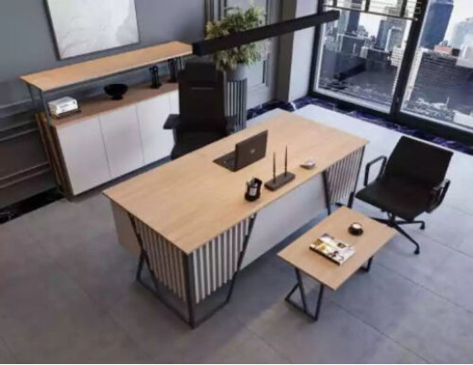 Hell Graue Büro Einrichtung Büromöbel Set Tisch Schreibtisch Schrank 3tlg