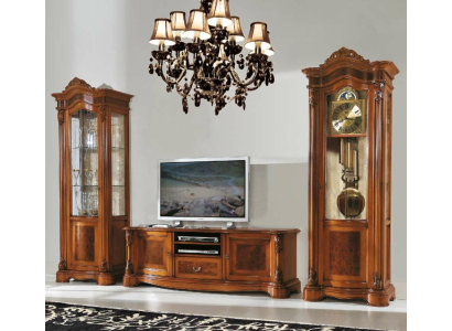 Wohnzimmer rtv Vitrine Wohnwand Schränke Design tv Art déco Vitrinen Set Schrank