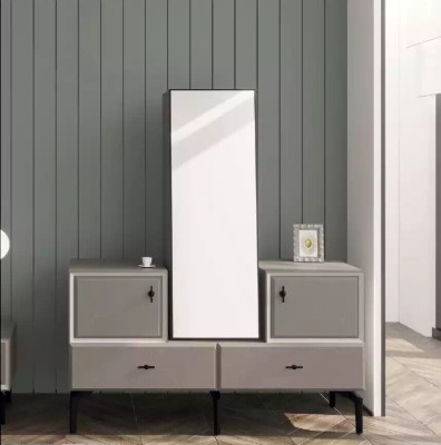 Graue Schlazimmer Garnitur Designer Bett Kommode Kleiderschrank Luxus 5tlg