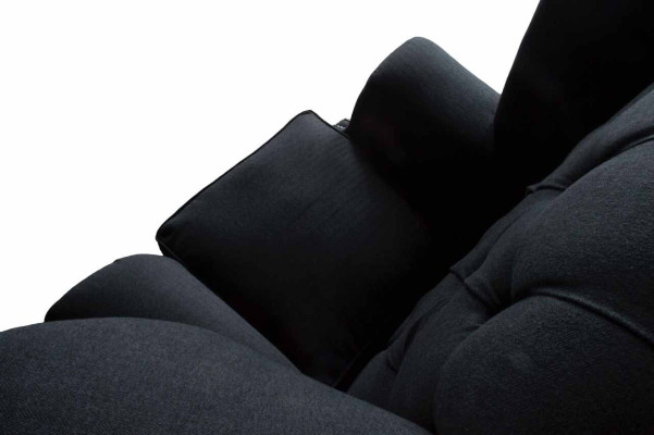 Chesterfield Textil Polster Sofa Design Couch Sessel 1 Sitz Ohrensessel